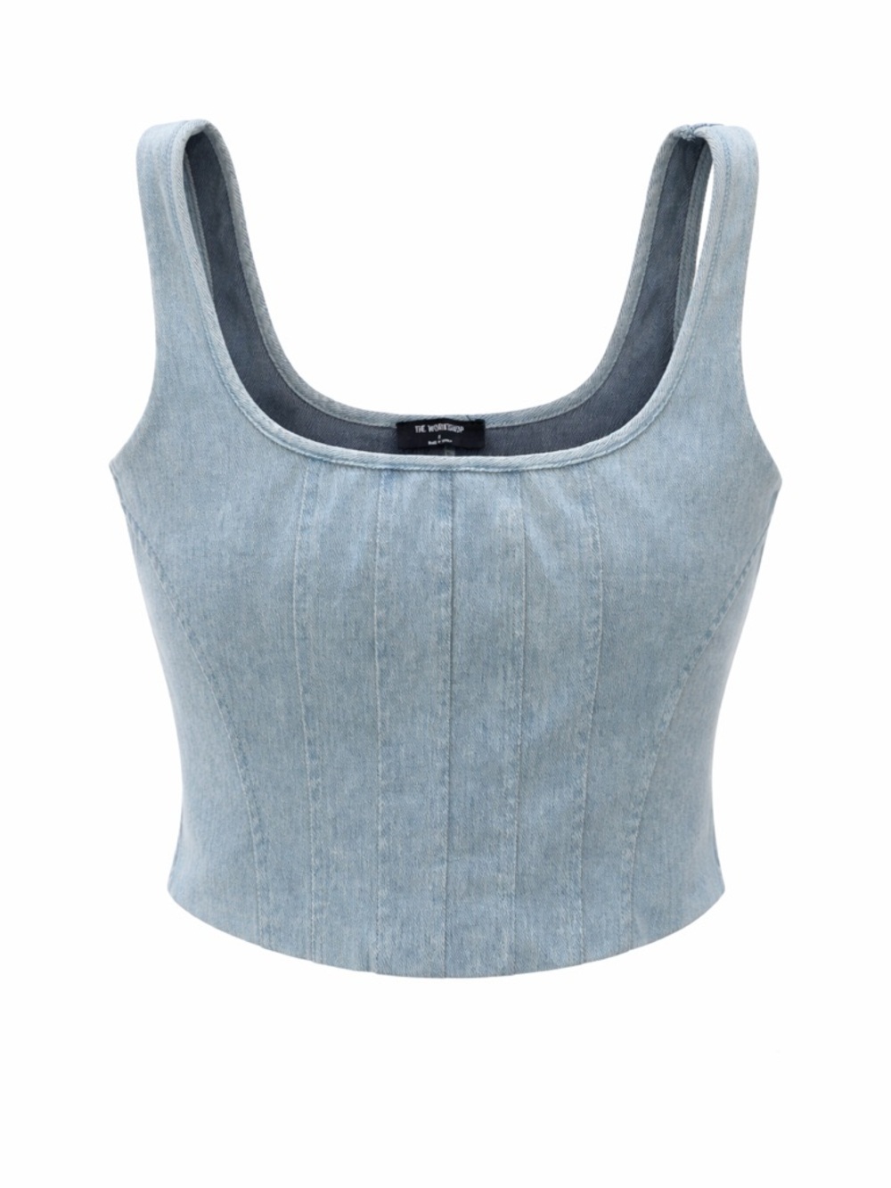 Buckle The Workshop denim corset top, small
